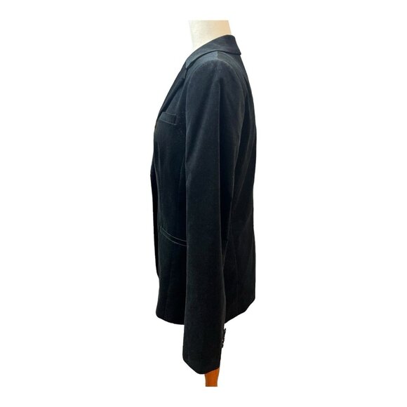 Banana Republic Womens Long Lean Velvet Blazer~Size Unknown (No Tag)~Black L5 08 - Picture 6 of 11